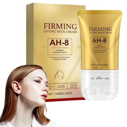 phxdance Ah-8 Firming Neck Cream, Tighten And Lift Neck Cream, Neck Firming Creams with Double Roller Massage, Reduce Wrinkles Fine Lines And Double Chin, Firm And Lift Sagging Skin