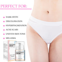 Ninnyi Armpit Cream, Dark Inner Lightening Skin Products for Underarm Thigh Knees Elbows Leg Bum (Colored)