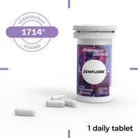 Zenflore 12 Week Plan - by PrecisionBiotics - Probiotics Supplement with Unique Bifidobacterium Longum Bacteria Strain 1714 + Vitamin B6 and B12 - for Mental Performance - 90 Capsules