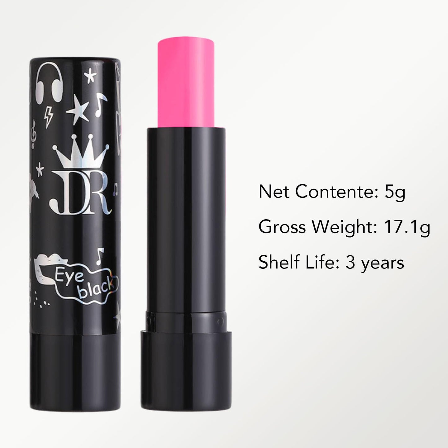LYNTYAOU Hot Pink Lipstick, Vivid Pink Lip Stick for Women Long Lasting, Matte Highly Pigmented Full-Coverage Waterproof Smudge-proof Non-Sticky Tinted Lip Balm, Gift for Girls & Women