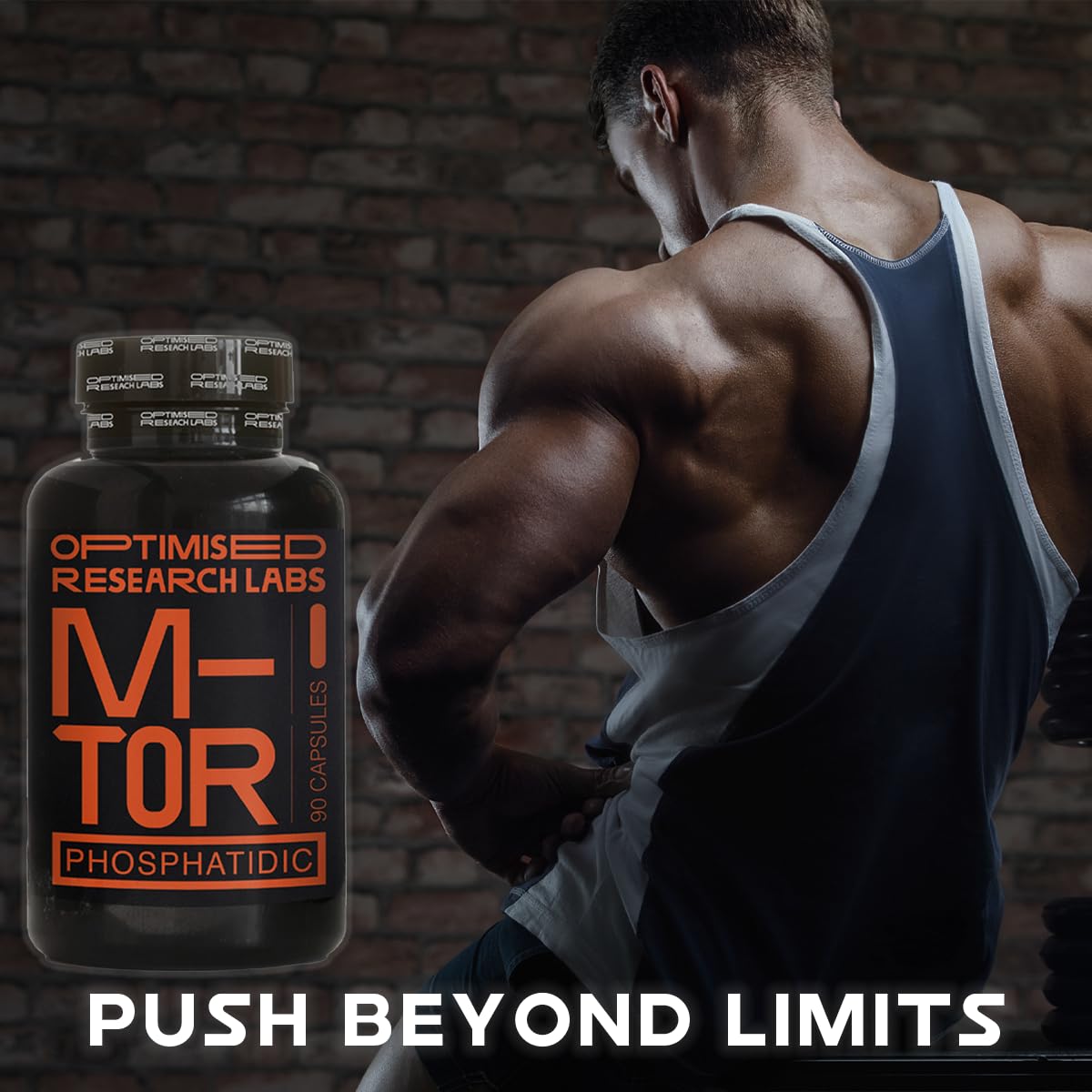 Optimised Research Labs Phosphatidic Acid M-TOR Pathway, Increase Protein Synthesis Boost Muscle Growth, Muscle Builder, Suitable for Vegans, 750mg per Day, 90 High Strength Capsules