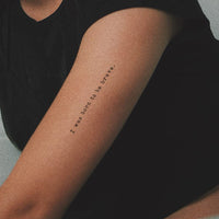 Everjoy Realistic Inspirational Quotes Words Temporary Tattoos - 20 Individual Line Pcs Waterproof Tattoos for Women and Men