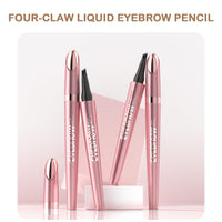 Mikloven New 4 Tip Eyebrow Pencil, Magic Liquid Microblade Brow Pen, Waterproof Long-Lasting Light Brown Brow Tint, Natural Hair-Like Strokes for Defined Contouring Brows Includes Eyebrow Razor