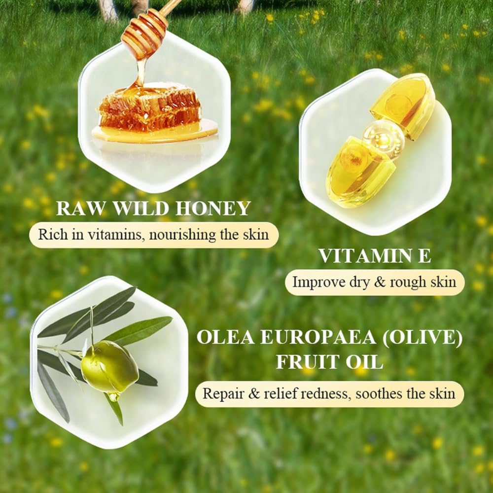 Biovix Beef Tallow For Skin Care, Beef Tallow and Honey Balm for Skin, All-Natural Moisturizer, Hydrating Tallow Balm with Raw Honey and Beeswax, Grass-Fed Beef Tallow & Raw Wild Honey Blend