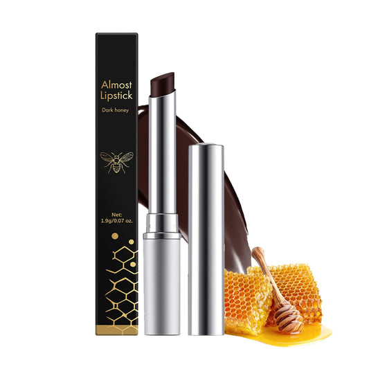 ISBEAUSOLS Dark Honey Lip Balm - Tinted Lip Balm - Long-Lasting Moisturising Lip Products - Lip Care For Repairing Lip Lines And Prevents Dry Cracked - Holiday Essentials For Women - Color Organic Lip Balm