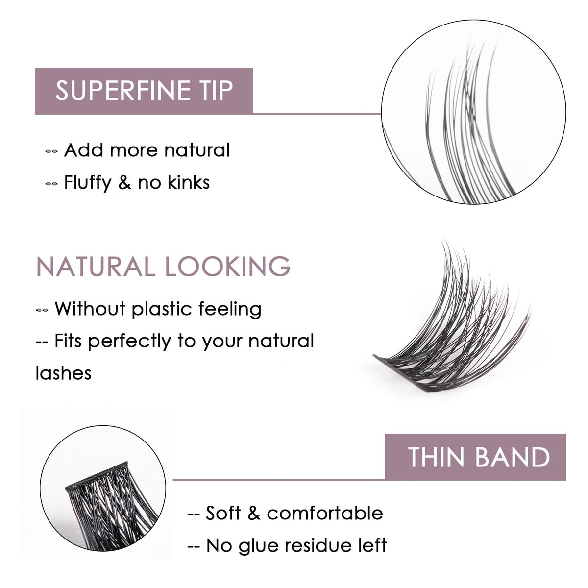 ocean pearl Ocean Pearl Cluster Lashes 144 PCS Lash Cluster Kit Fluffy Eyelash Extension Kit 10-16mm Cluster Lashes Kit Individual Eyelashes Cluster Eyelashes Lash Lift Kit with Bond and Seal Lash Remover-DM01