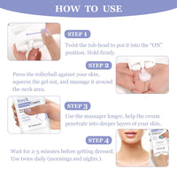 Fengyang® Neck Firming Cream,Neck Collagen Cream with Massage Roller – Tightens, Lifts & Smooths Wrinkles for Loose Skin – Anti-Aging Neck Cream for Women