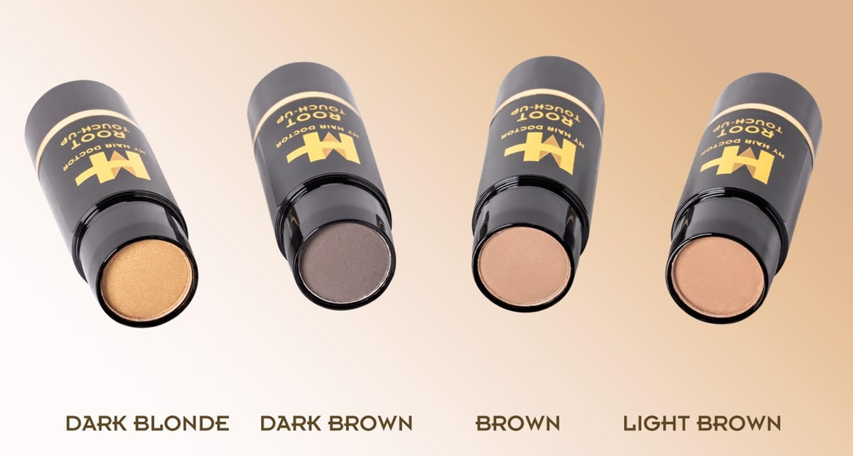 MY HAIR DOCTOR MHD Root Touch Up | Root Touch Up Powder for Colour Touch Up & Hair Root Cover Up | Easy Application for Instant Root Cover Up & Grey Coverage | 2.7g Light Brown