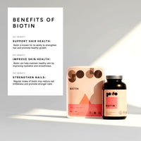 Fitness Health Biotin 10,000mcg 120 Tablets - Supplement for Hair, Skin, and Nails for Women & Men - Maximum Strength Pure Biotins - B Vitamin - High Strength Vegan Biotin's - GMP Approved