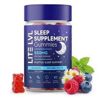 LITE LVL Sleep Gummies | Sleep Aids for Adults | Sleep Gummies for Adults | Night Time Routine | Natural Sleeping Remedy & Bedtime Support | 60 Gummies