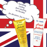 Dr. Ball's Fresh Bollocks Gold - Intimate Deodorant and Anti-Chafing Balm. 200ml tube.