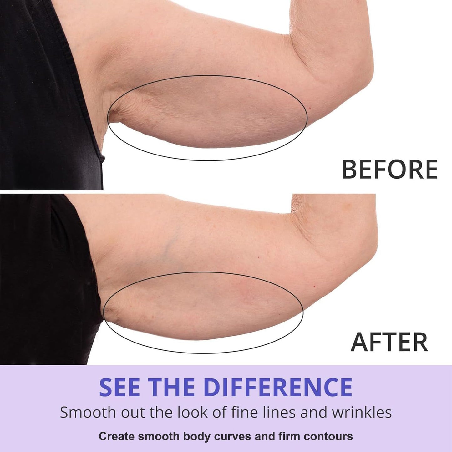 Pothenika Sculpt & Tone Arm Cream, Firming Cream for Loose Skin, Skin Tightening Body Cream for Arm, Leg and Belly, Smooth & Nourish Crepey Skin, Anti Wrinkles Moisturiser Non-Greasy Skin Care