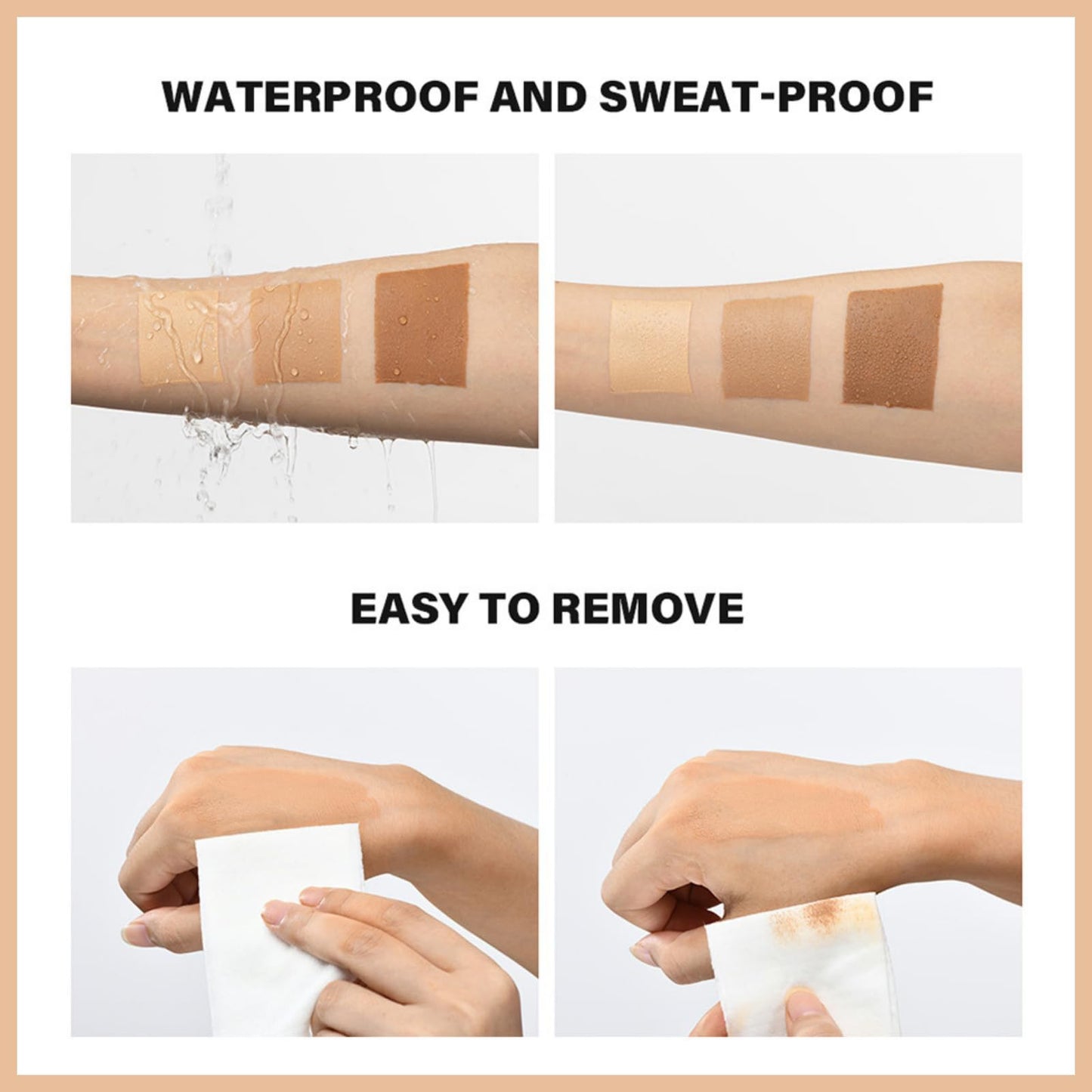 SHEBEEDO Leg Makeup Full Coverage Waterproof No Transfer Leg Makeup To Cover Veins Concealer For Mature Skin Smooth Tone Body Makeup Long Lasting Leg And Body Scar Cover Up (#01)