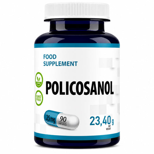 Hepatica Policosanol 25mg | Sugar Cane Derived | 90 Vegan Capsules | 3-Month Supply | Single Ingredient | 3rd Party Lab Tested