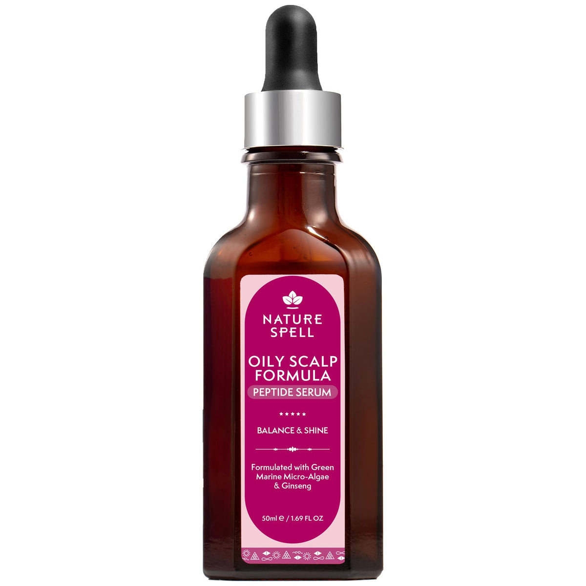 Nature Spell Oily Scalp Serum, Balancing and Clarifying, Lightweight Formula for Scalp and Roots, with Witch Hazel, Ginseng & Zinc, Vegan, 50ml