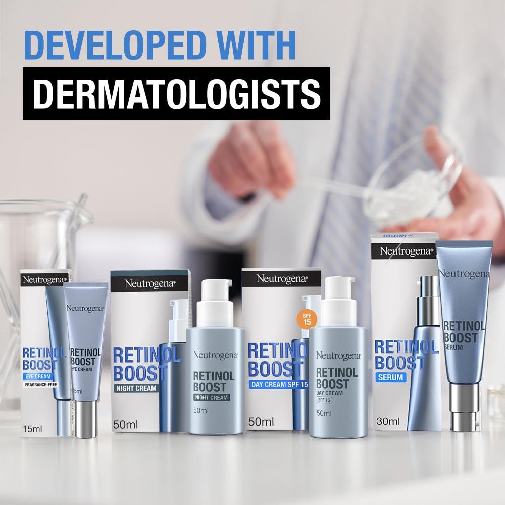 Neutrogena Retinol Boost Facial Serum (1x 30ml), Clinically-Proven Face Serum to Target the Visible Signs of Ageing, Facial Serum with Retinol for Brighter, Younger-Looking Skin