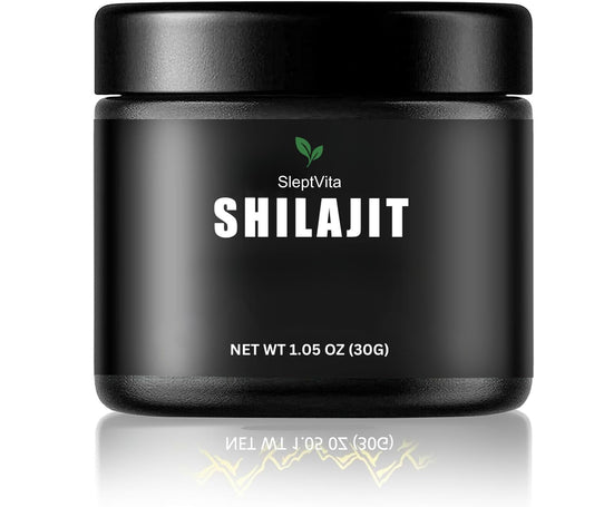 SleptVita Pure Himalayan Shilajit Resin 30g – Gold Grade Mineral, Traditional Ayurvedi, Natural Vegan Energy Support, Essential Minerals, Lab-Tested for Quality, Authentic High-Altitude Source, Pack of 1