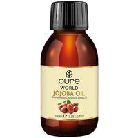 Pure World Natural Jojoba Oil 100% Pure and Undiluted 100ml. Cold and Freshly Pressed Premium Quality Jojoba Oil – Skin, Nails, Body and Face