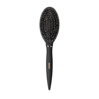 BaByliss Styling Smoothing Hair Brush, Nylon and Boar Bristle Hair Brush, Sleek and Shiny Finish, Black