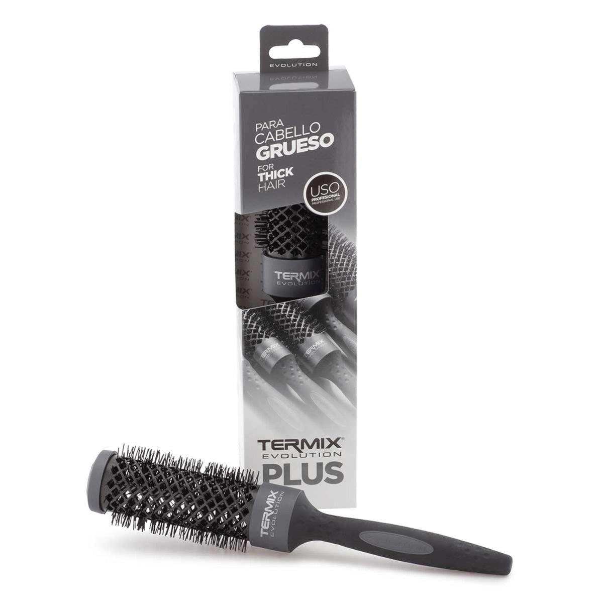 Termix Evolution Plus Ø 28 mm- Hairbrush for thick hair with Ionized bristles for thick and difficult-to-manage hair