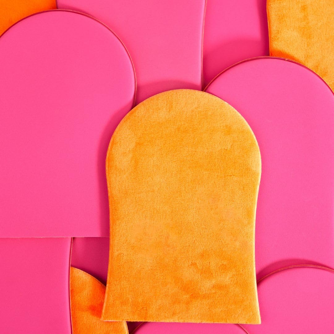 b.tan Gel Body Self Tanning Mitt | Glow Your Own Way Smooth Gel Mitt - Self Tan Gel Applicator Glove, Streak-Free, Even Application, Double Sided, Reusable