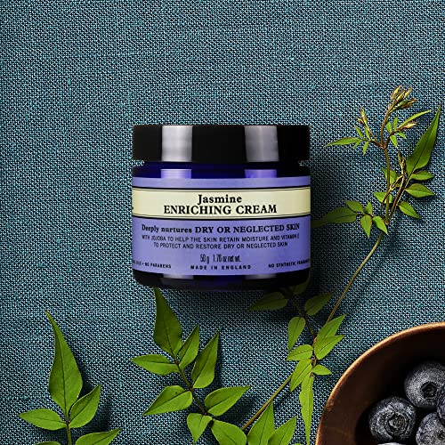 Neal’s Yard Remedies | Jasmine Enriching Cream | Natural Face Moisturiser for Dry Skin with Jojoba Oil and Vitamin E | Vegan Moisturiser | 50g