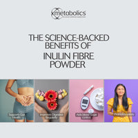 Metabolics Inulin Fibre Powder- 150g Pot- from Chicory Root with No Added Ingredients Made in The UK