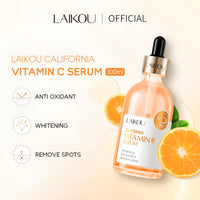 LAIKOU California Vitamin C Serum for Face, Face Serum for Women with Hyaluronic Acid, Anti Aging & Dark Spot Remover for Face, Boost Collagen & Brighten Skin, 100ML