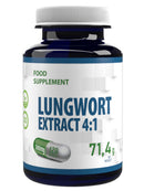 Hepatica Lungwort (Pulmonaria) 2000mg Equivalent (500mg of 4:1 Extract) 120 Vegan Capsules, Lung Support, Cleanse, Detox, Respiratory