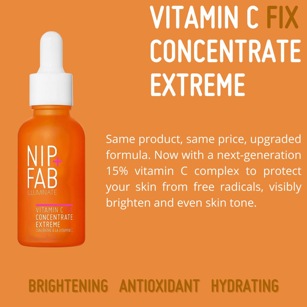 Nip+Fab Gift Set, Super Skin Booster Set, 5 Skin-Boosting Concentrates: Retinol, Hyaluronic, Ceramide, Glycolic and Vitamin C, Complex Skin Care