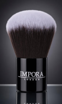 IMPORA LONDON Kabuki Powder Makeup Brush by Impora London. Apply Powders, Blush, Bronzer, Foundation, Mineral Make up, Pressed Powder.