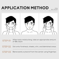 Men's BB Cream Foundation,Concealer For Men,Mens Tinted Moisturiser Face,Mens Concealer,Face Cream To Balance Skin Tone & Daily Use,Colour Corrector & Moisturizer,Strong Coverage,Easy Application