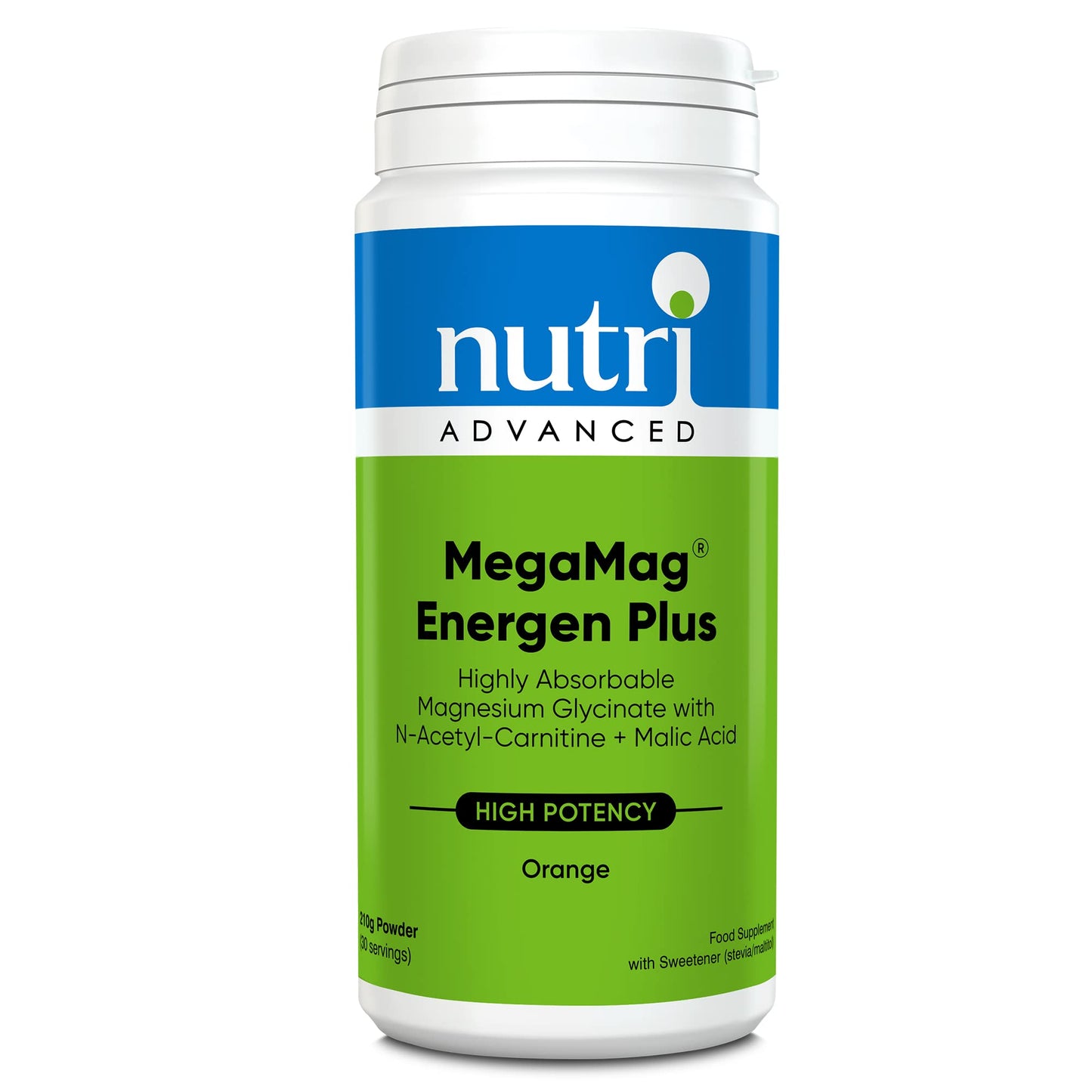 Nutri Advanced - MegaMag Energen Plus Magnesium Powder Orange - 30 Servings