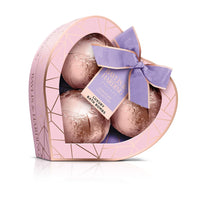 Baylis & Harding Jojoba, Vanilla & Almond Oil Luxury Bath Bomb Heart Trio Gift Set (Pack of 1) - Vegan Friendly