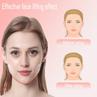 QianDanS V Face Sticker, Facelift Tape with 8 Strings, Invisible Face Lifting Patches for Tightening Sagging Skin Around Neck, Eyes & Jowl (Transparent, 19 Pcs)
