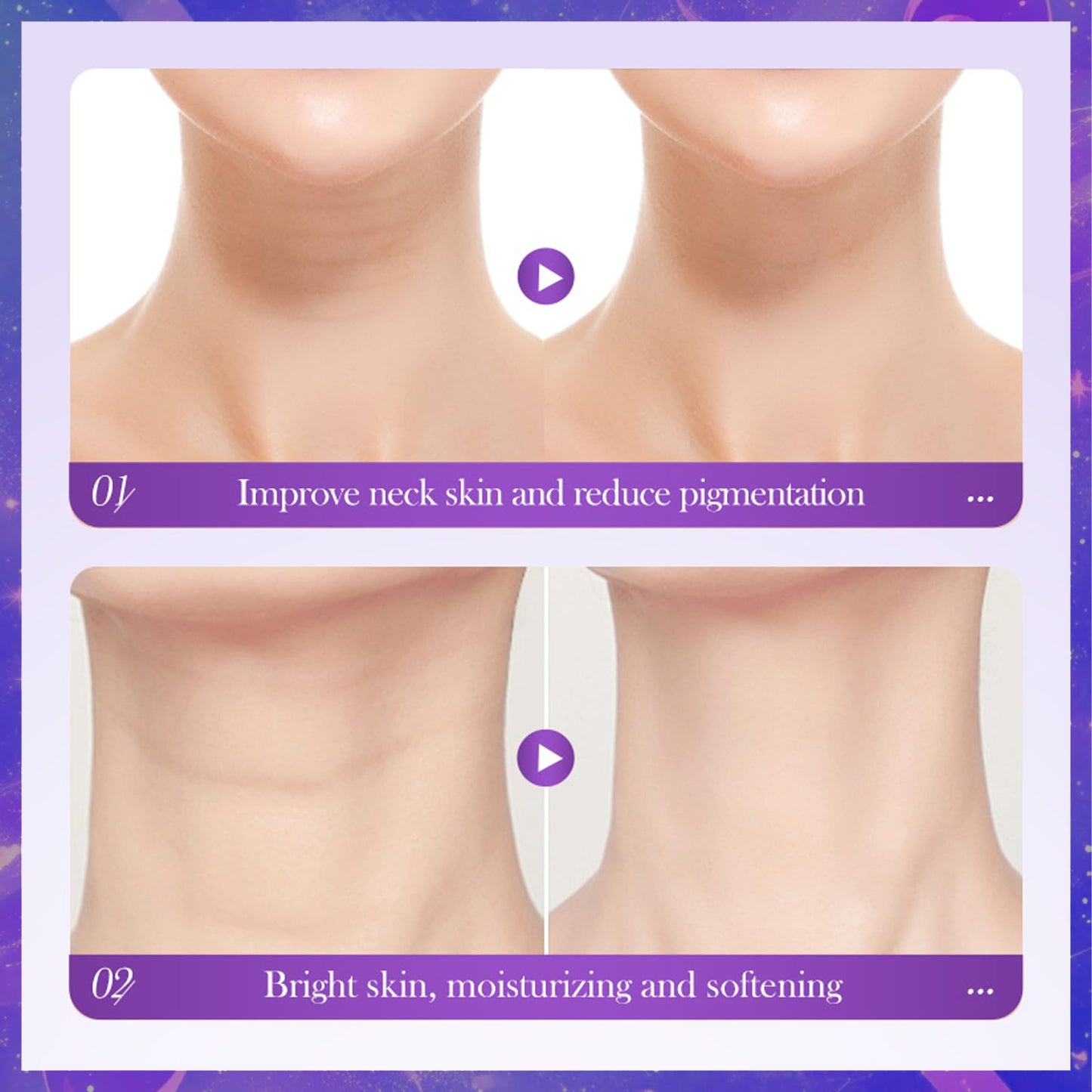 Neck Creams for Firming Roller, Tightening & Moisturizing Reduce Wrinkles Fine Lines, Anti Aging and Anti-Wrinkle Neck Moisturizer for Gifts Older Women Daily Care (110ml)