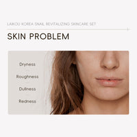 LAIKOU Snail Mucin Essence Skincare Set, Korean Facial Care Kit with Cleanser,Toner,Face Serum,Eye Cream,Cream, Repairing, Firming, Rejuvenating Kit with Snail Mucin, Gift Set for Teenage Girls Women