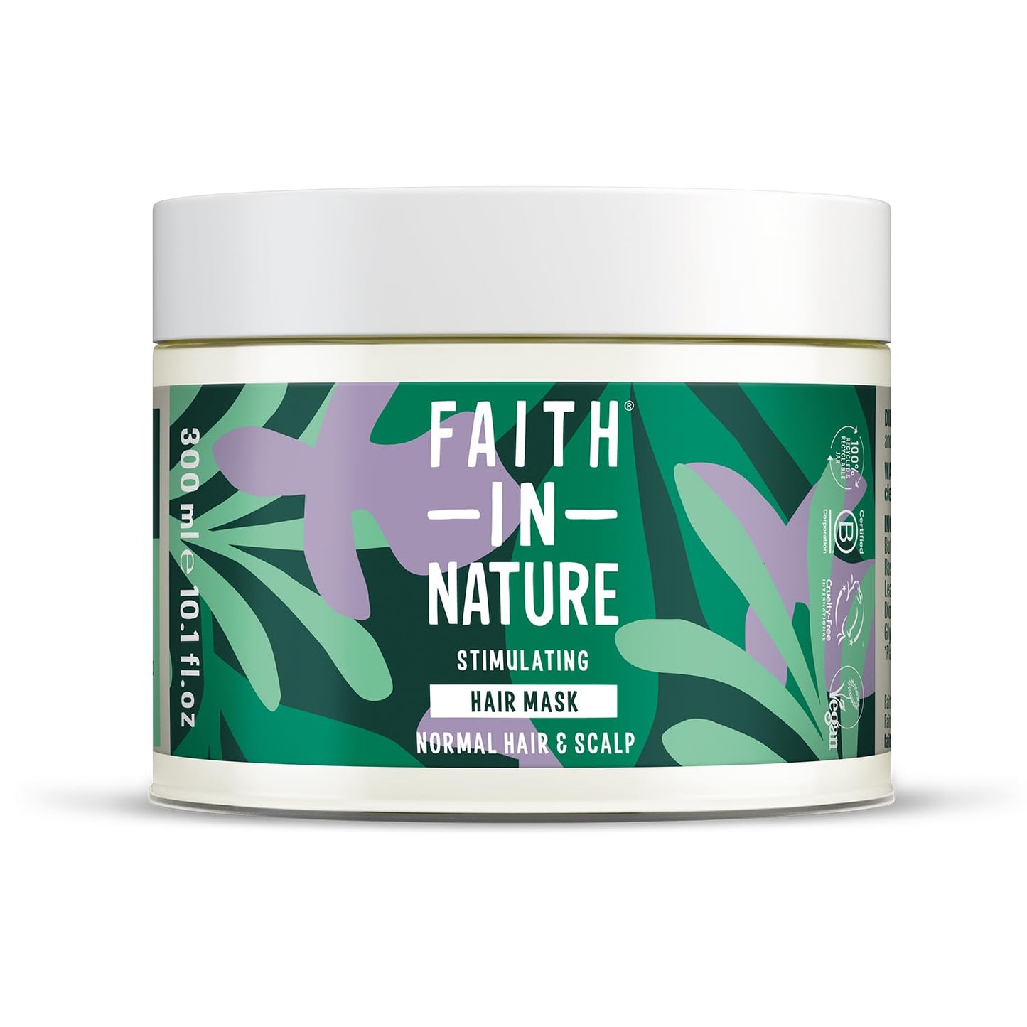 FAITH IN NATURE Faith In Nature Rosemary Hair Mask, Stimulating Deep Treatment for Normal Hair & Scalp, Vegan & Cruelty Free, No SLS, Silicones or Parabens, 300ml