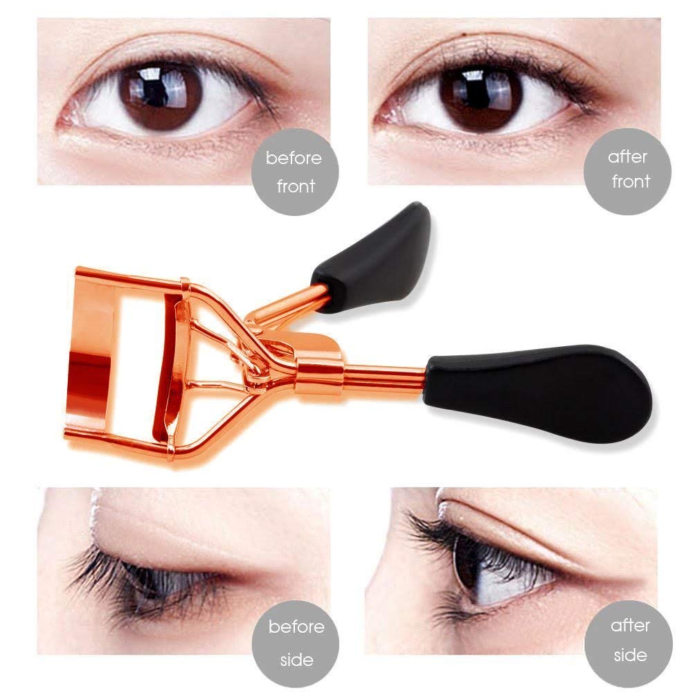 Majestik+ Eyelash Curler With 4 Refill Pads- Designed for No Pinching or Pulling Just Dramatically Curled Eyelashes & Lash Line In Seconds - In Rose Gold