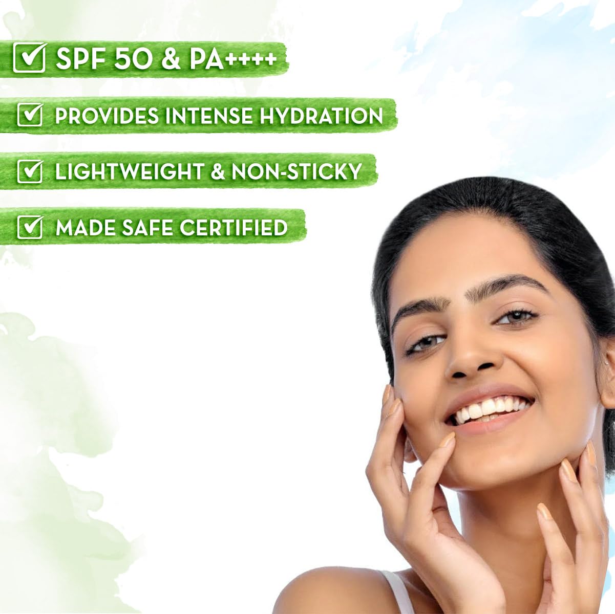 MAMAEARTH Mamaearth HydraGel Indian Sunscreen SPF 50, With Aloe Vera & Raspberry, for Sun Protection 50 g (Pack of 1)