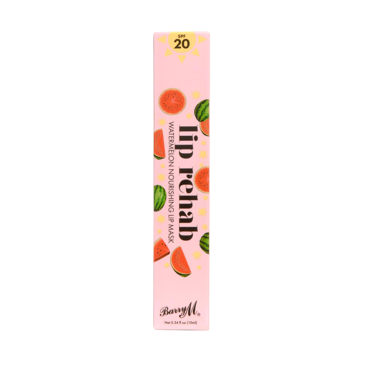 Barry M Lip Rehab with SPF 20 Lip Mask | Watermelon Scent | Clear Hydrating Lip Mask