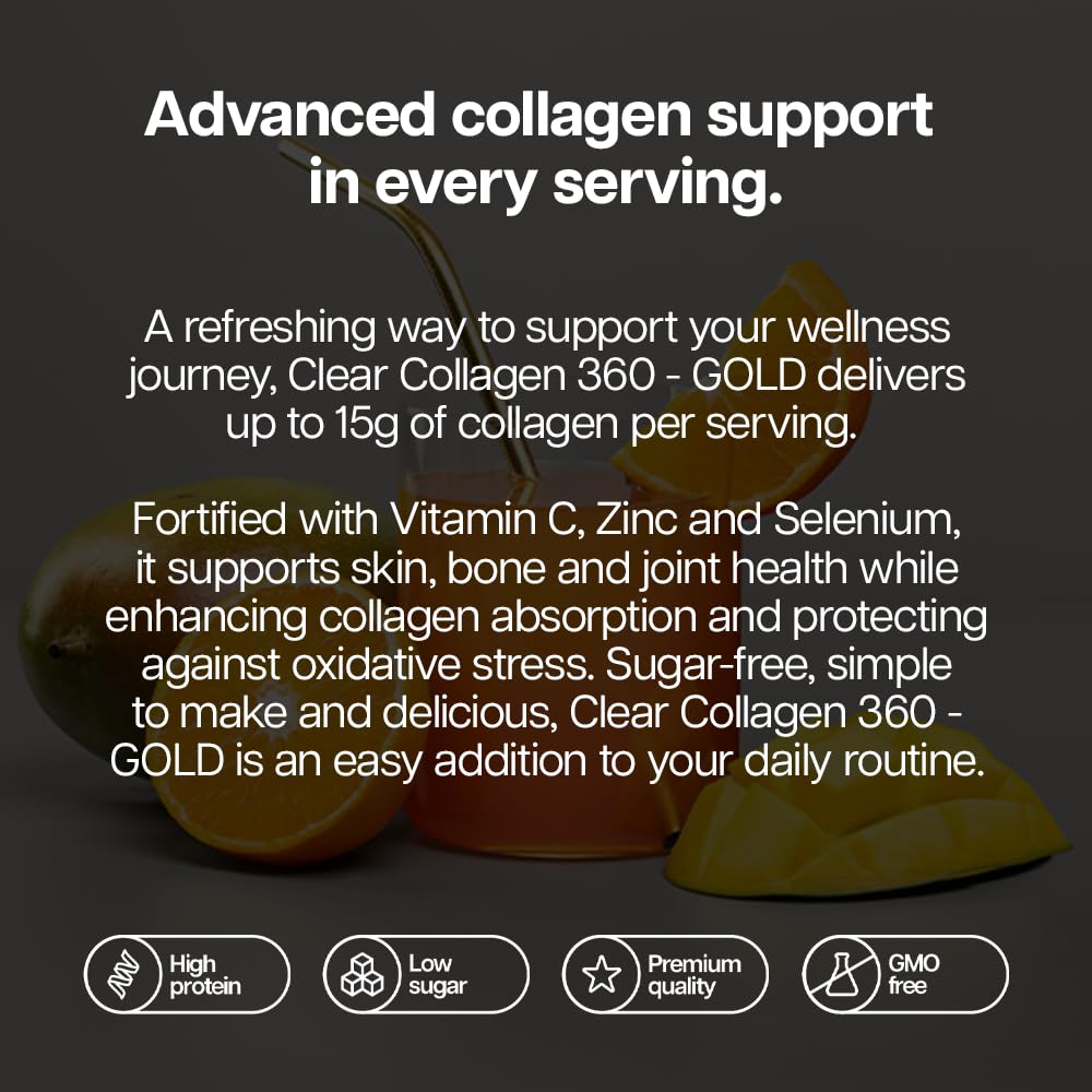 THE PROTEIN WORKS Protein Works | Clear Collagen 360 - Gold, Summer Berry Burst, 480g