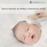 Hydrea London Hydréa London Natural Baby Brush – Soft Goat Hair Bristles for Gentle Scalp Care and Sensory Development