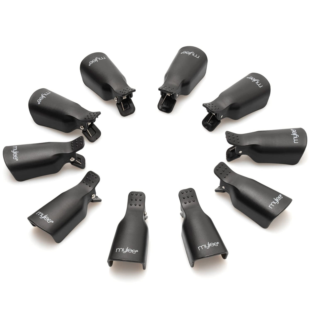 MYLEE Mylee 10 PCs Soak Off Nail Clips Set, Acrylic Nail Art Remover, Plastic