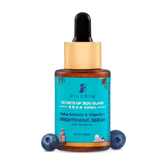 Pilgrim PILGRIM Korean 2% Alpha Arbutin & 3% Vitamin C Brightening Face Serum for Glowing Skin Alpha arbutin face serum All Skin Types Men & Women Korean Skin Care Vegan & Cruelty-Free 30ml
