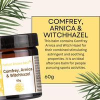 Nature Knows Best Comfrey, Arnica, Witch Hazel and Vitamin E Balm (Pack of 3) | 3 x 60g of Premium Muscle Balm with Comfrey, Arnica, Witch Hazel and Vitamin E