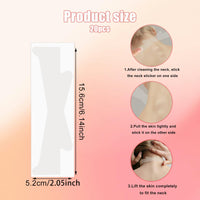 BOXOB 20pcs Invisible Neck Lift Tape, Semi-Transparent Neck Tightening Strips Reusable Skin Wrinkle Patches for Saggy Skin & Wrinkles