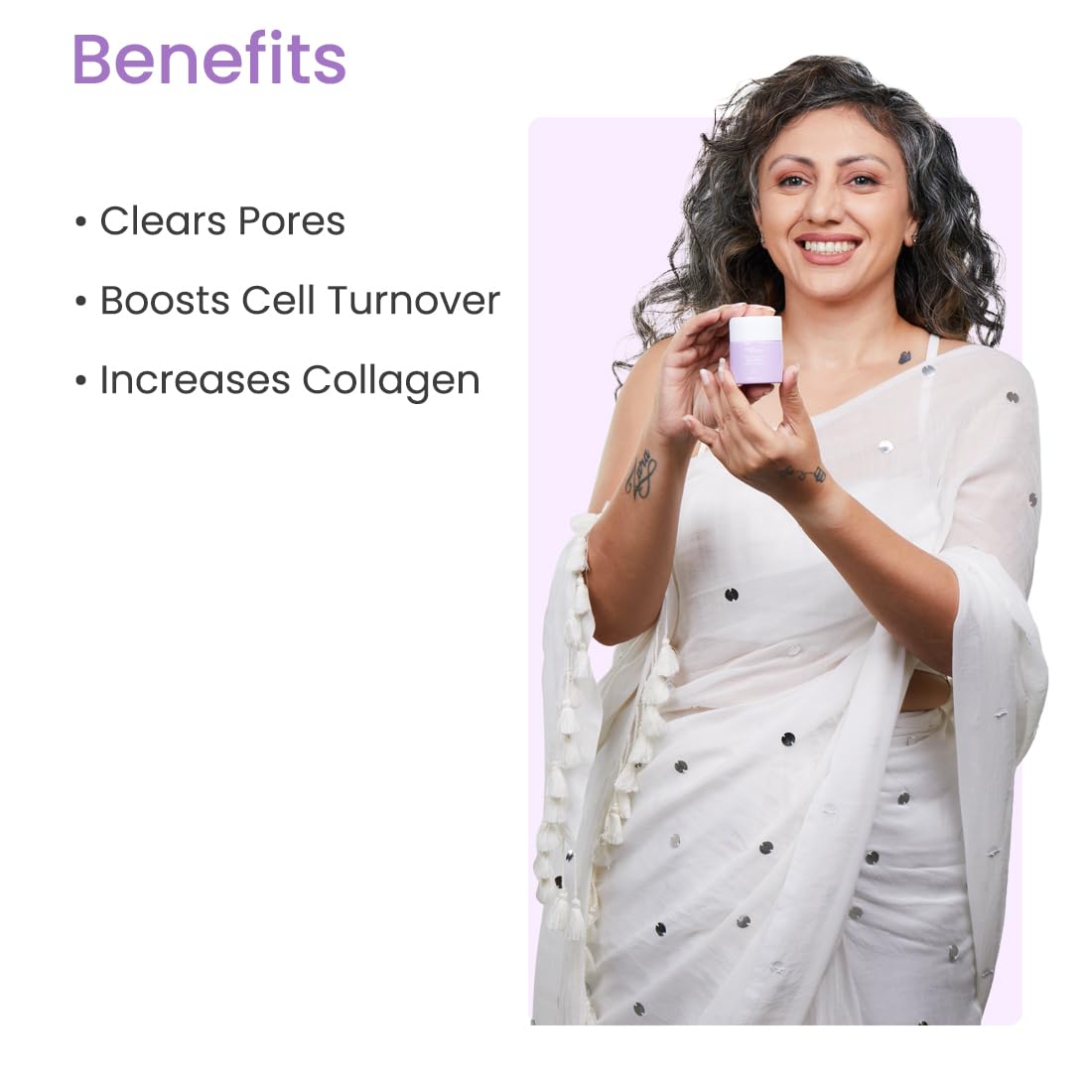 Earth Rhythm Retinol Night Cream Enriched with Vitamin B, C, & E, Clears Clogged Pores, Gives Radiant Skin, All Skin Type - 30gm