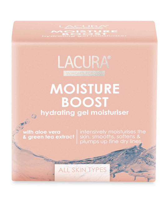 Moisture Boost Hydrating Face Gel Dry Line Moisturiser Healer With Aloe Vera Tea Extract Oil Free