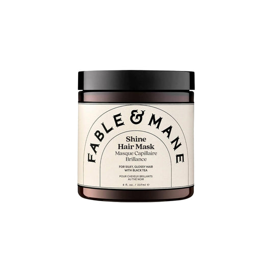 Fable & Mane Fable and Mane Shine Hair Mask (237ml). 3-Minute Hair Gloss Treatment – Boosts Shine, Tames Frizz & Revives Colour – Contains Black Tea Ferments and Bio-Sugar Enzymes for Irresistibly Glossy Strands